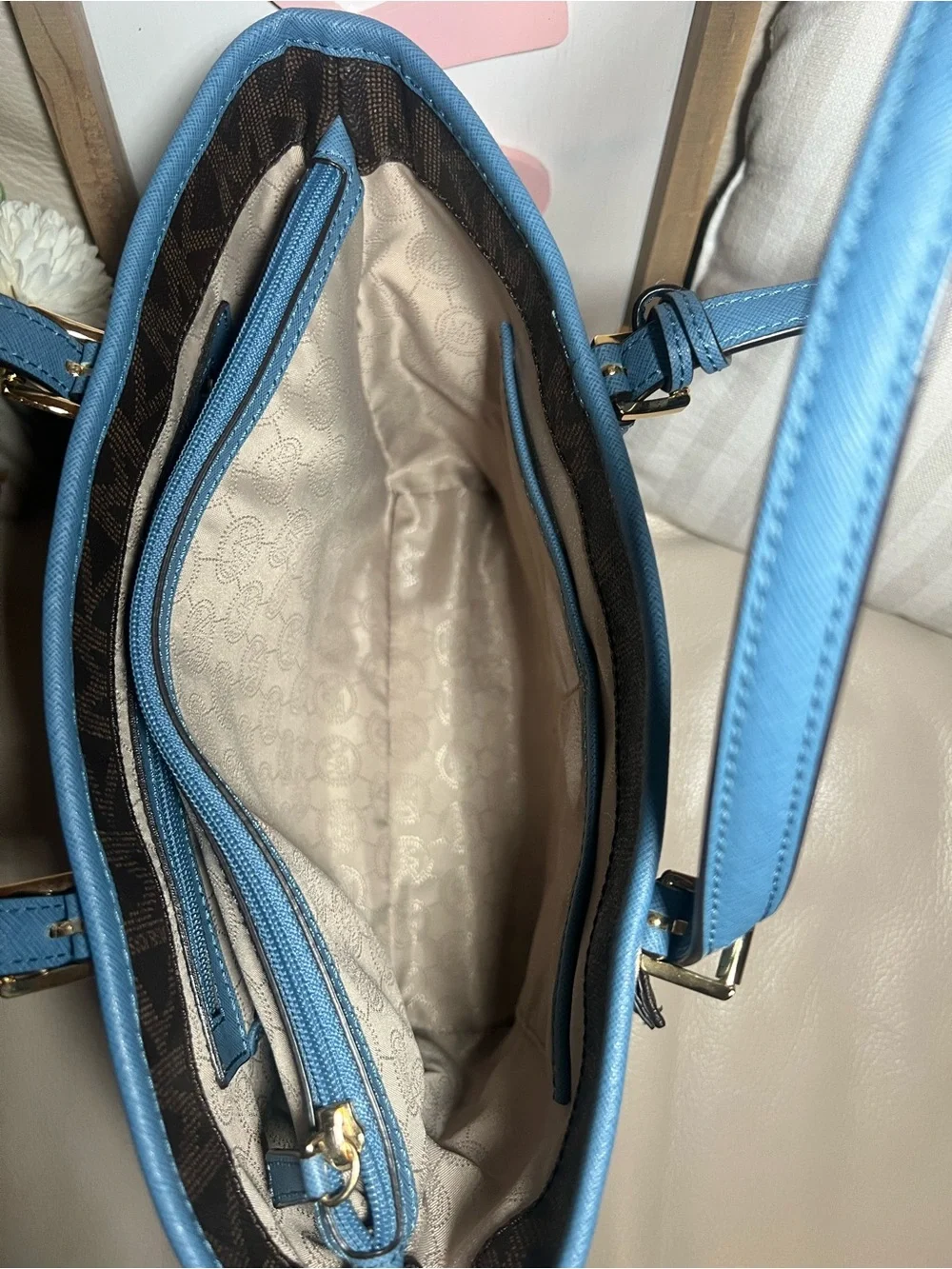 Vintage Michael Kors Jet Set Medium Snap Front Tote